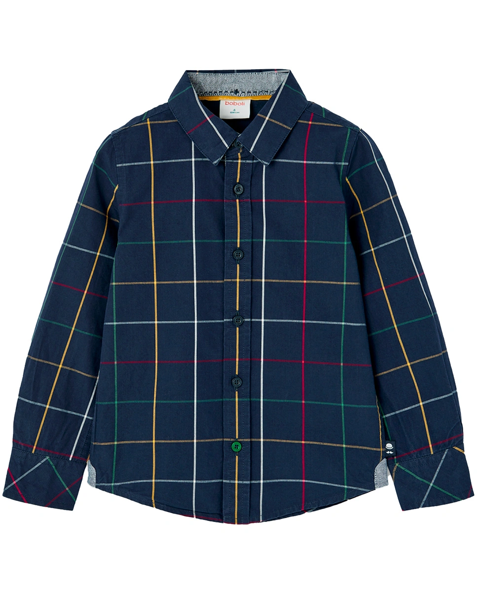 Langarmhemd COLOR CHECK in marine