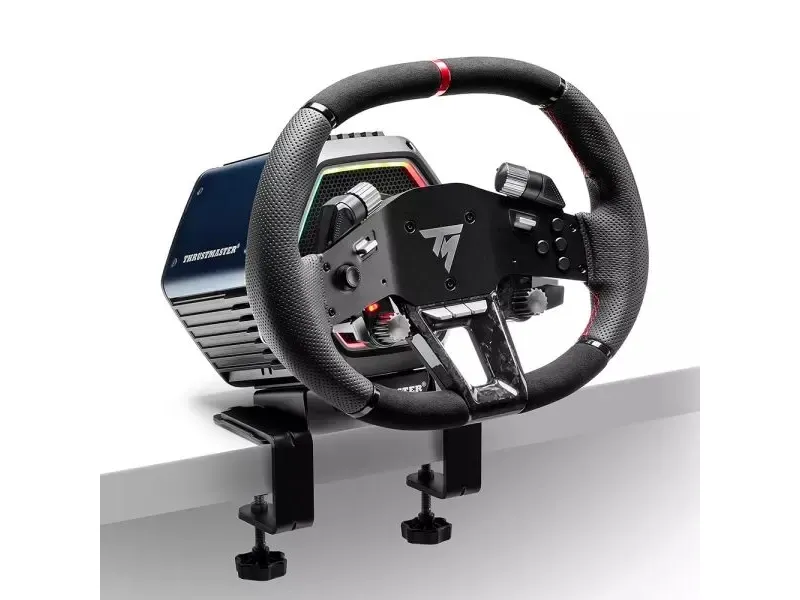 Thrustmaster Hypercar Wheel Add-On, Rat, PC, PlayStation 4, PlayStation 5, Xbox, Xbox One, Sort, Sølv, Alcantara, Læder, Thrustmaster T818, T598, Windows 10, Windows 11