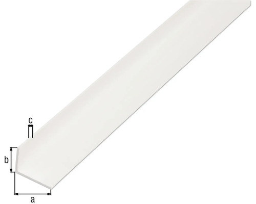PVC hoekprofiel, wit, 25x20x2 mm, 2,6 m