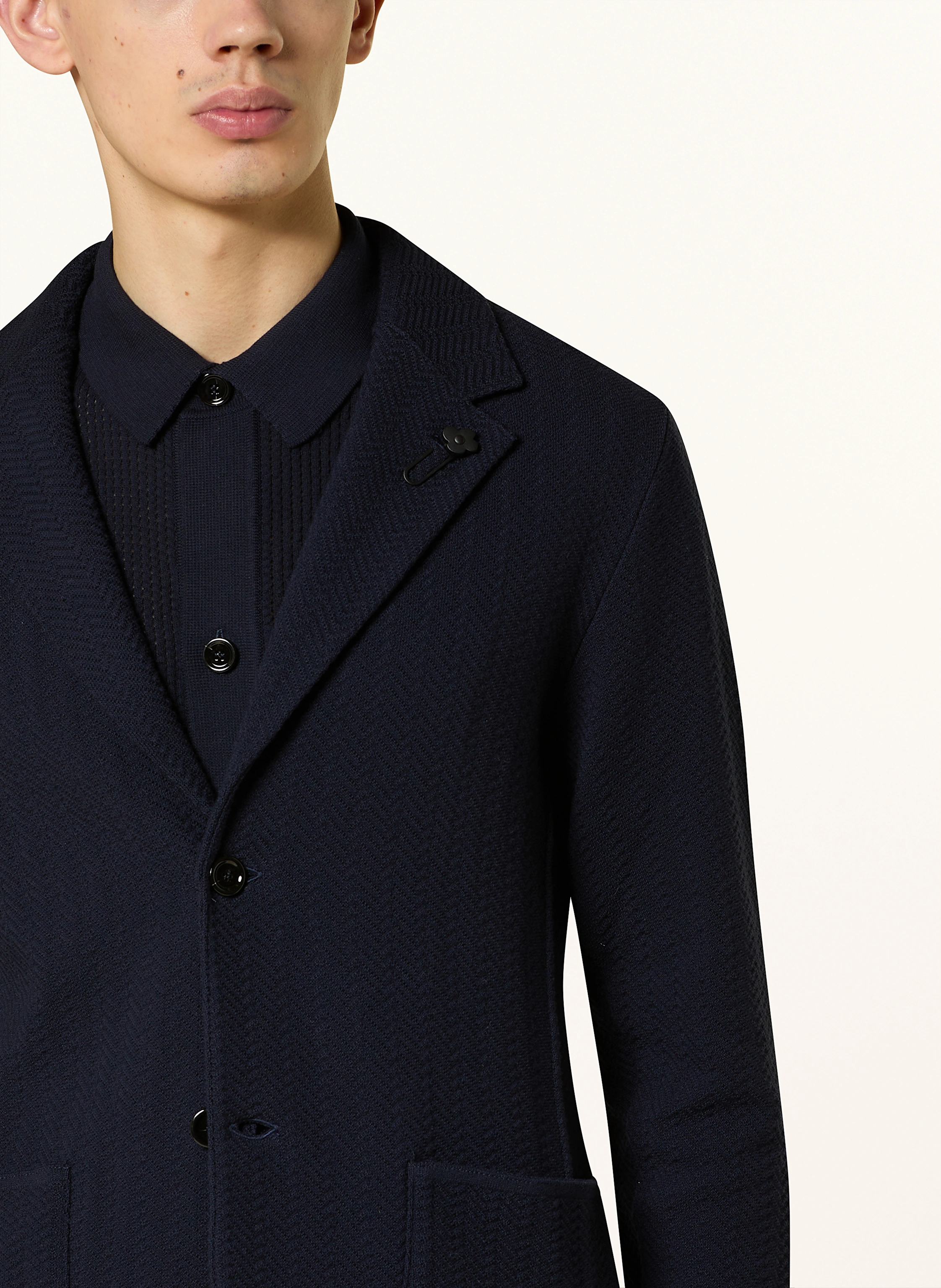 LARDINI Stricksakko Slim Fit