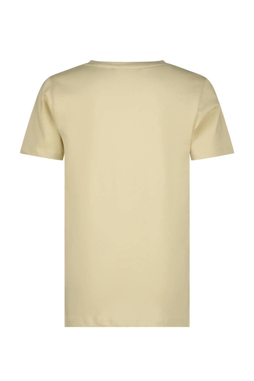 Raizzed T-shirt Beckley met printopdruk beige