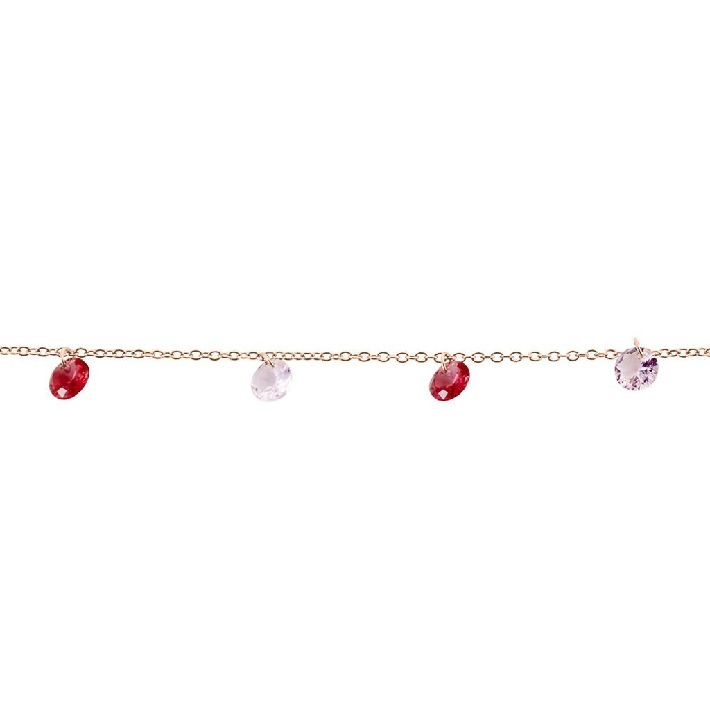 Bracelet Murial Argent Rose Oxyde De Zirconium