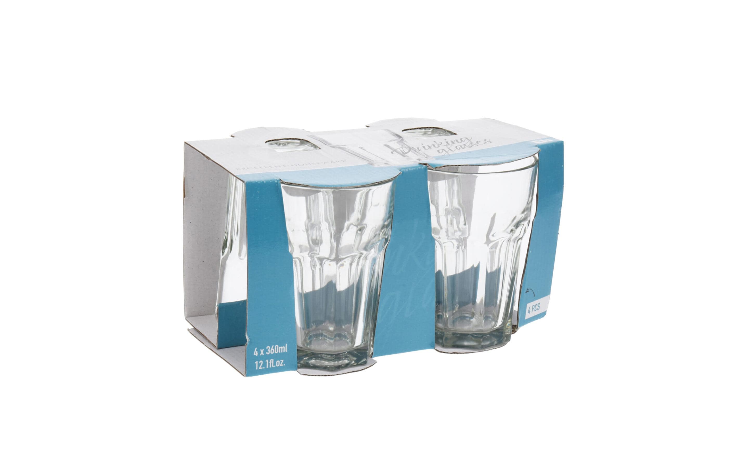 Trinkglas 360 ml, 4 StückGetränkegläser-Set