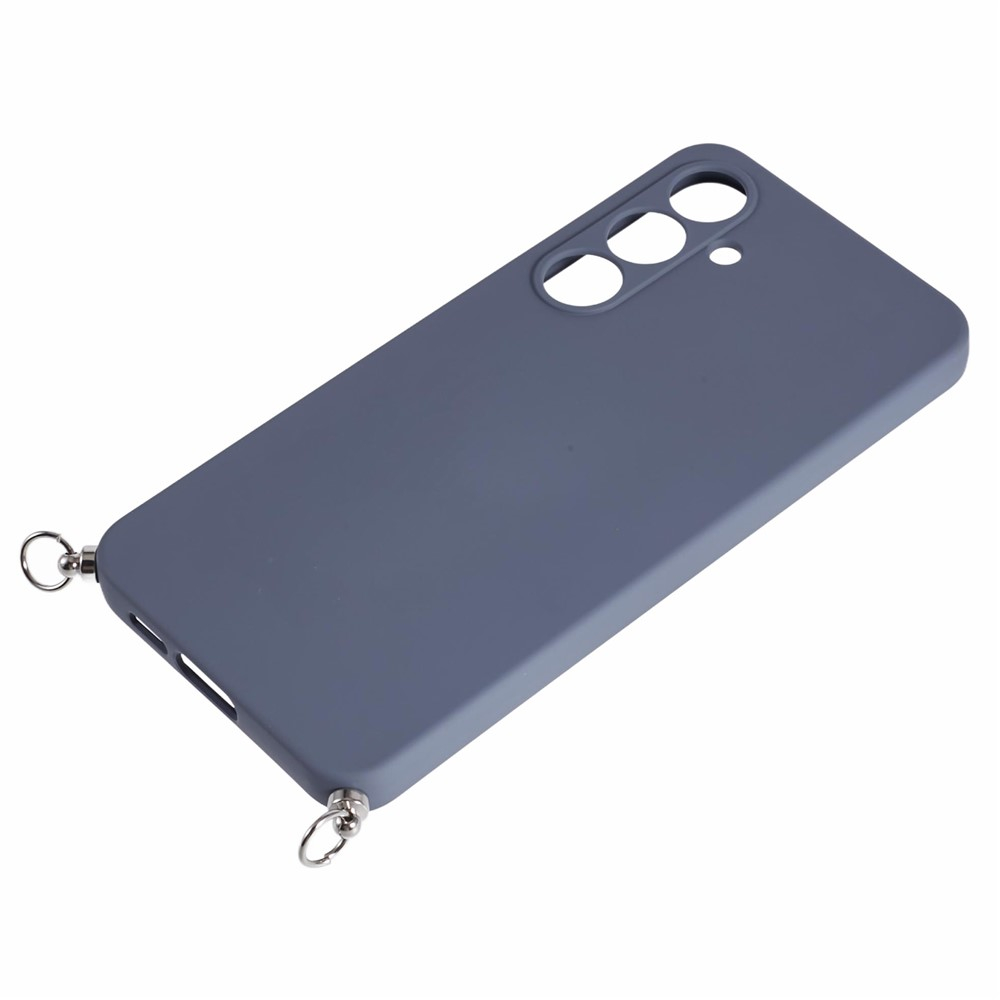 Samsung Galaxy S25 FE Necklace Gummi Case Hülle   Handykette (70cm) - Grau
