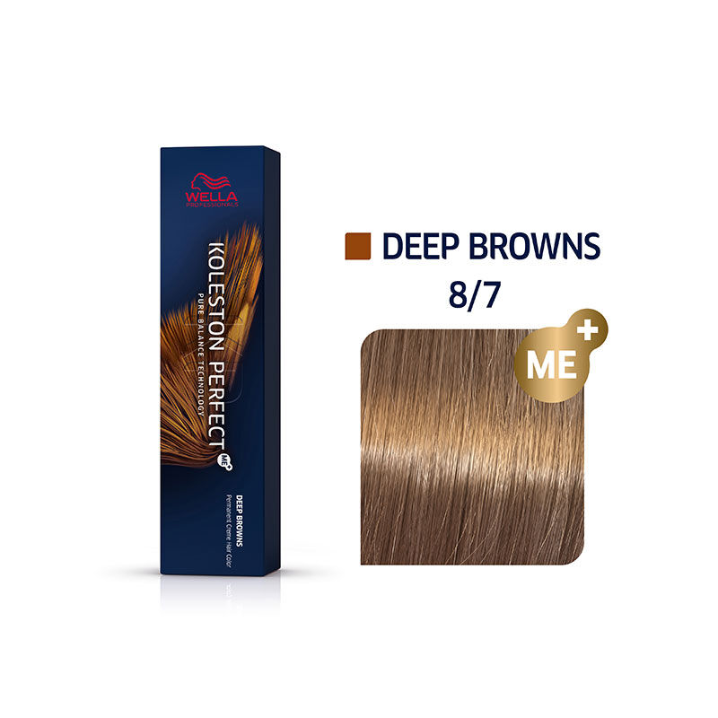 Coloration permanente Koleston Perfect Me+ 8/7 blond clair marron