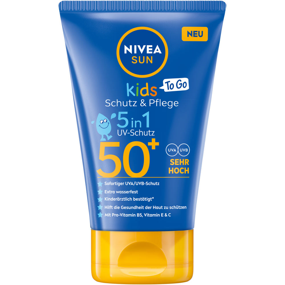 Nivea SUN Kids Protect & Care Sonnenlotion Lot To Go LSF50  Tb 50 ml