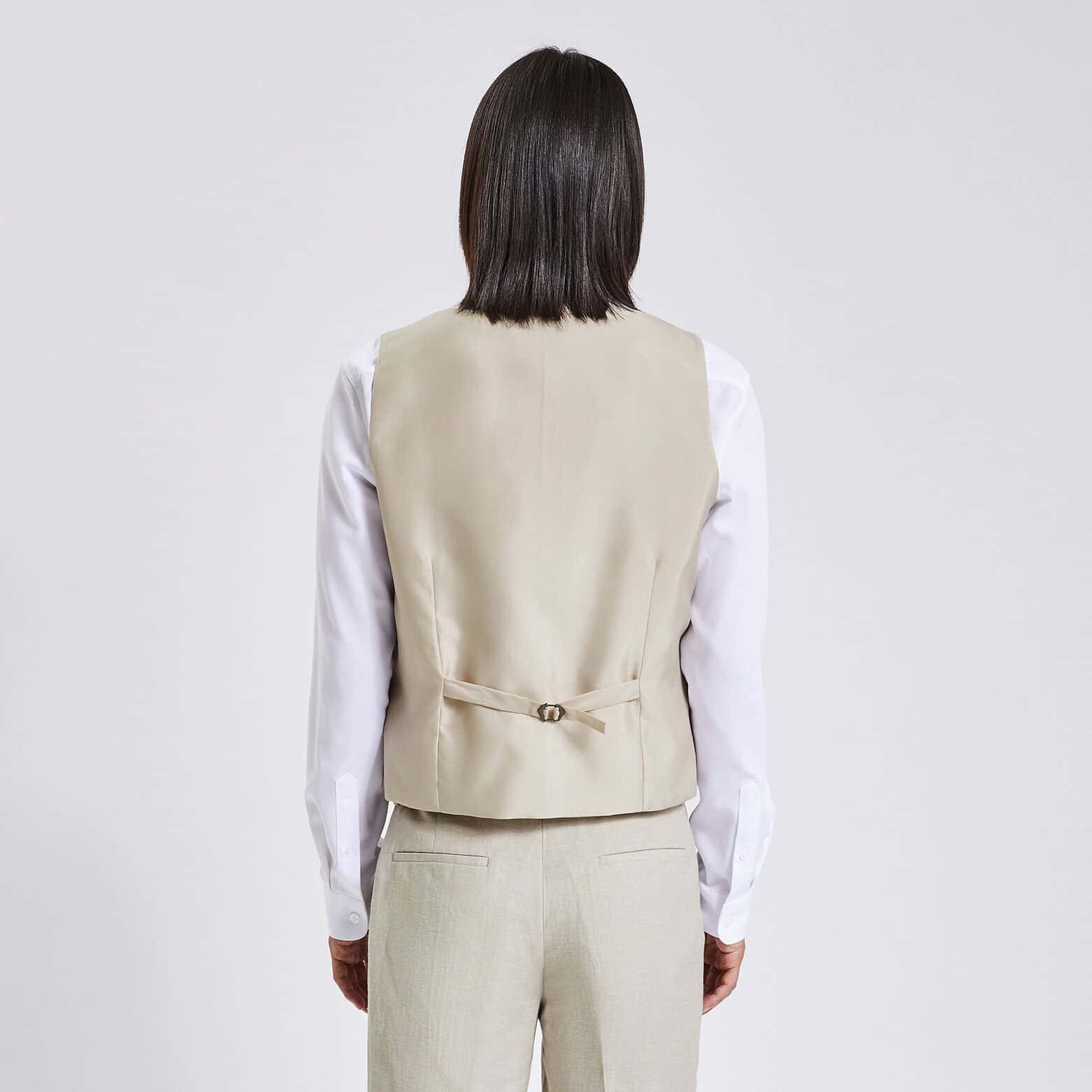 Gilet de costume Beige