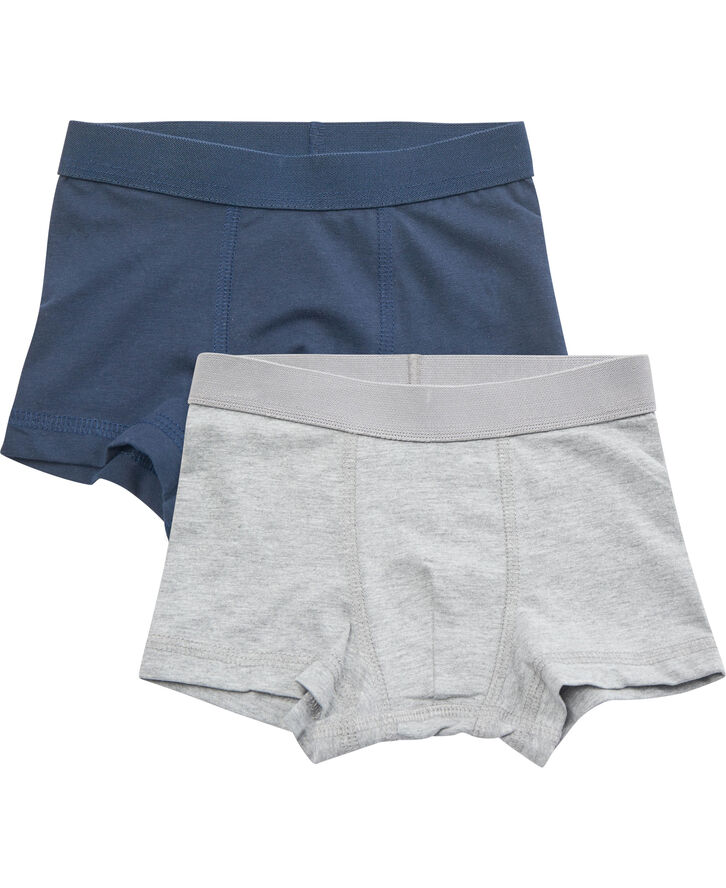 Magasin du Nord Collection Boys Boxers 2-Pack Grey mel. / navy