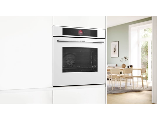 BOSCH - Four encastrable pyrolyse HBG7741W1, Série 8, 71 litres, 14 modes de cuisson
