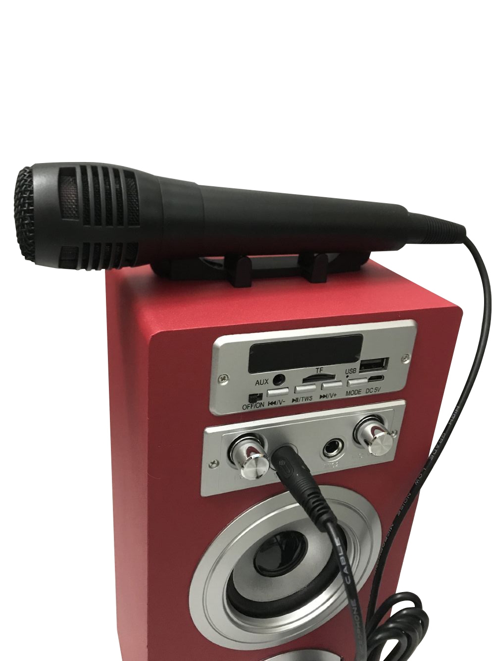 Bluetooth Lautsprecher kabellos 2 x 5 W rot