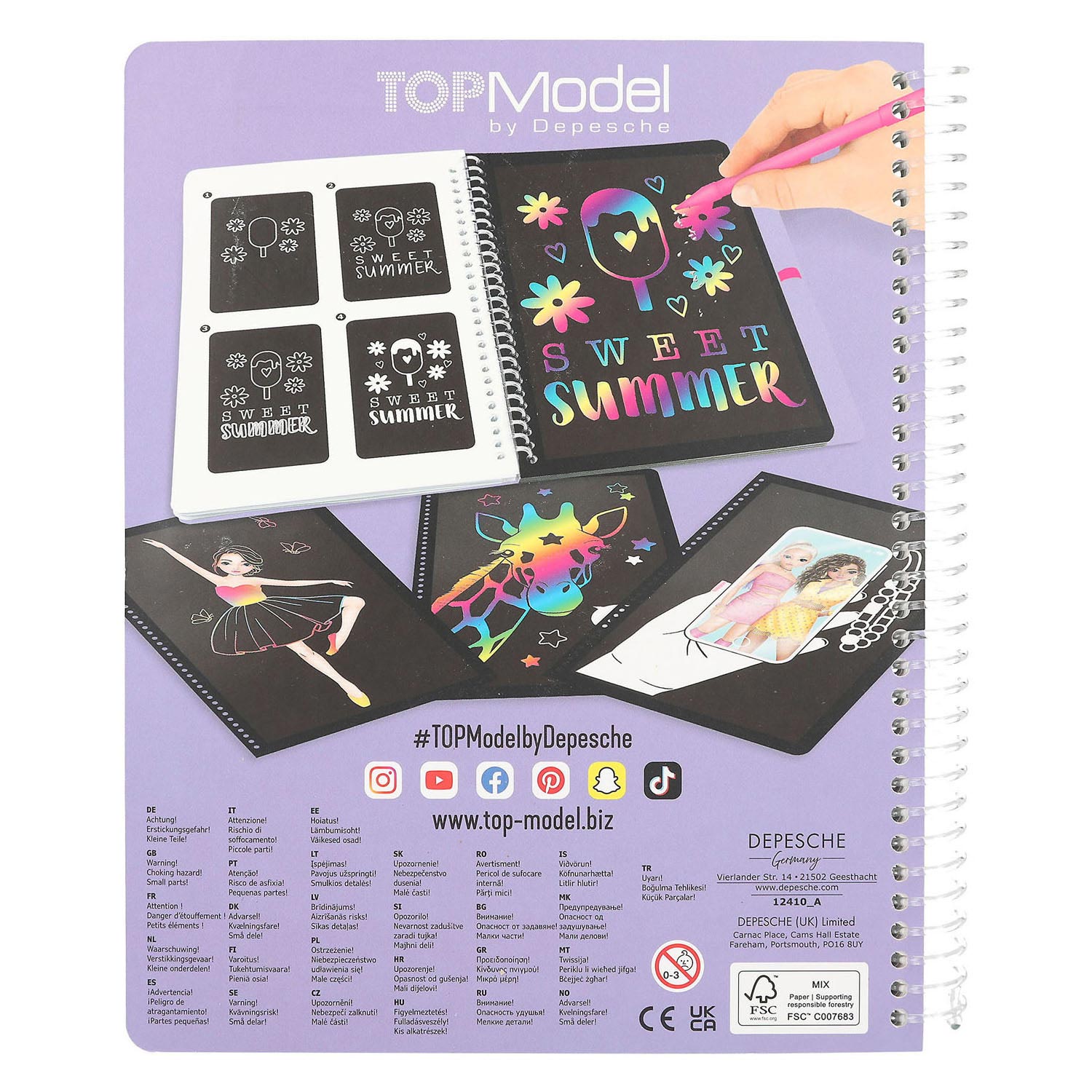 TOPModel Magic Scratchboek
