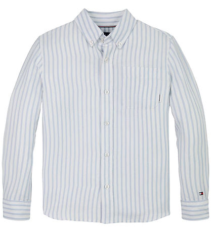 Tommy Hilfiger Hemd - Leinen - Leinenmischung - Luftig Blue Stri
