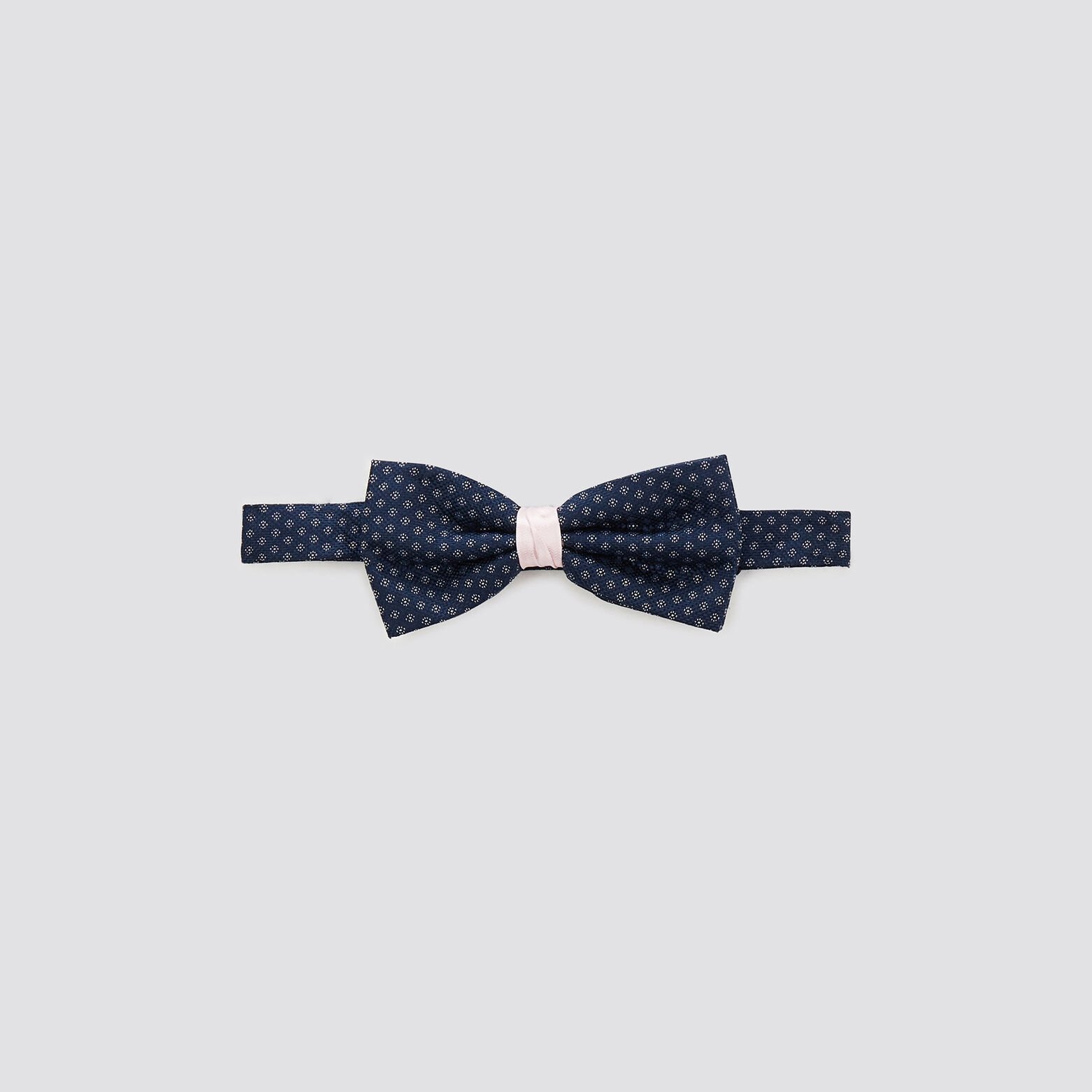 Nœud papillon à motif fleuri Bleu foncé