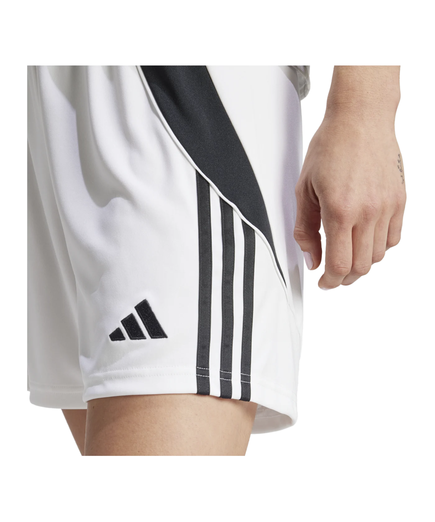 adidas Tiro 24 Short Damen Weiss Schwarz