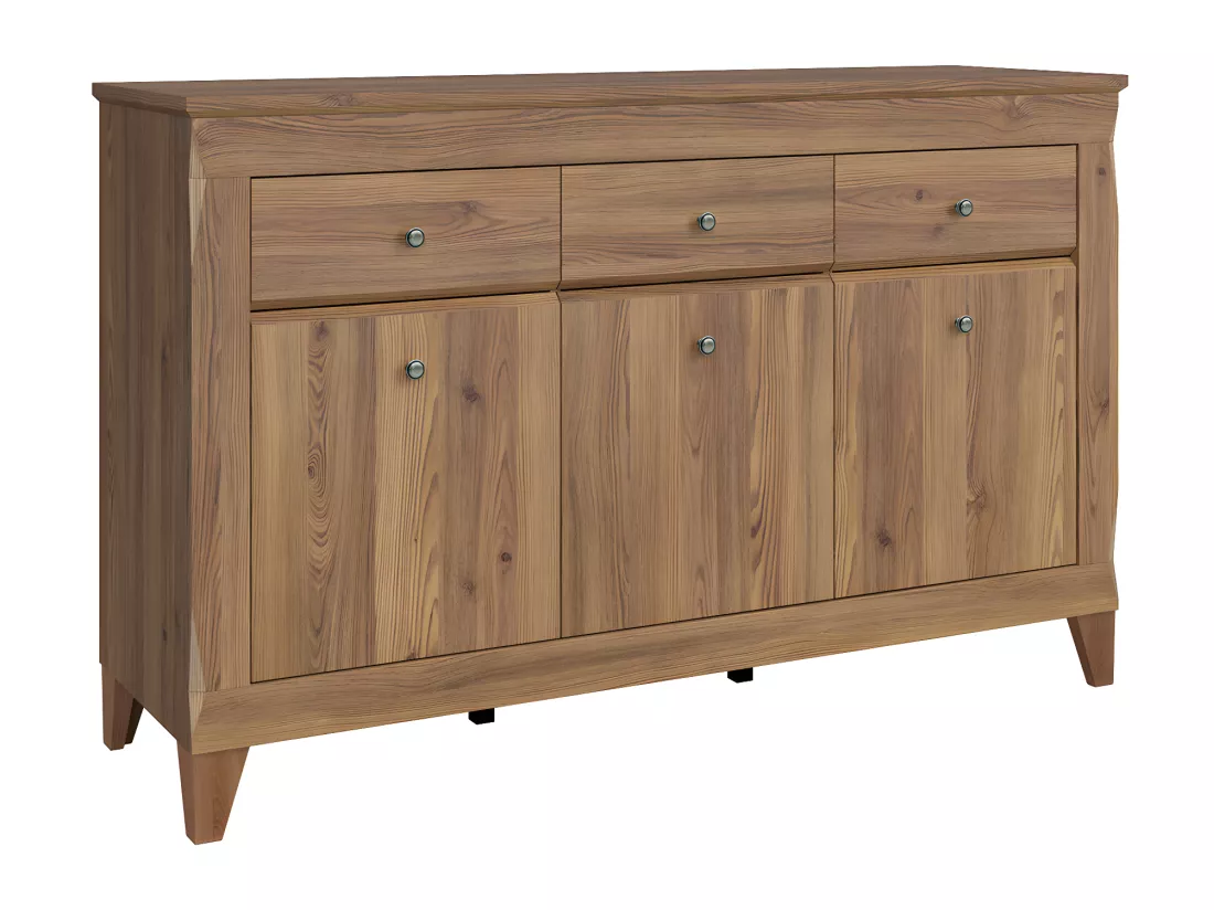 Buffet 3 portes 3 tiroirs Raya Bois