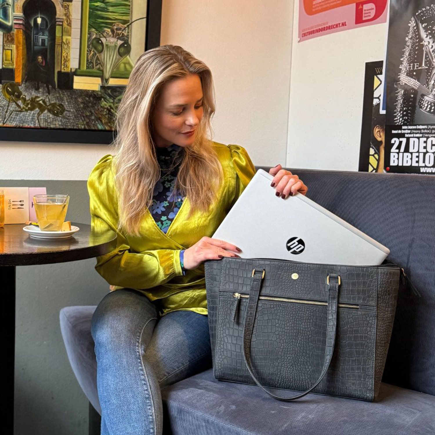 MÔSZ Viona Croco Laptopbag 15.6