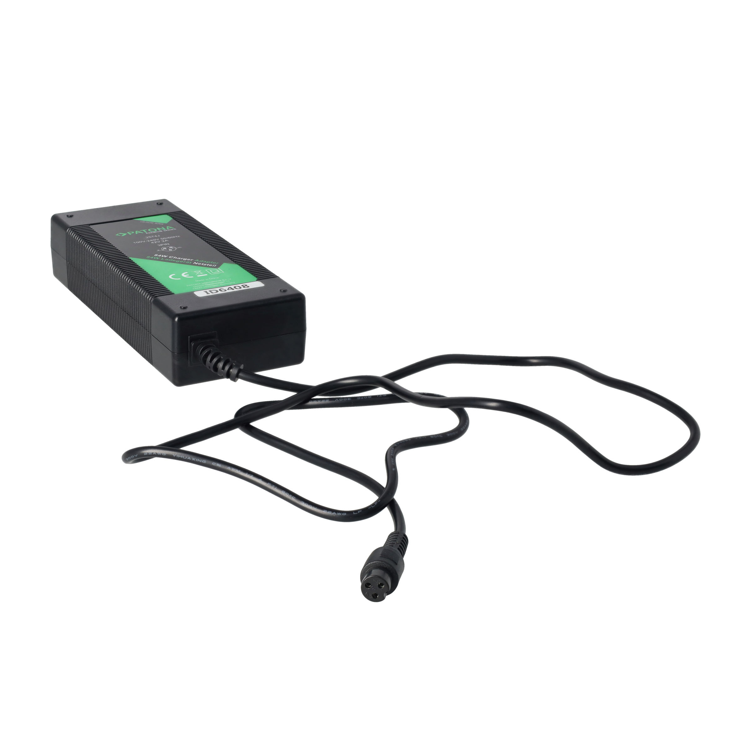 (84W) Premium Adapter für 36V E-Scooter und Hoverboards Ladegerät Netzteil (2574) - Schwarz