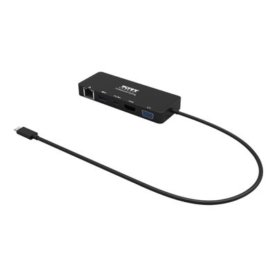 PORT Connect - station d'accueil USB-C de voyage pour PC et Mac- VGA, HDMI