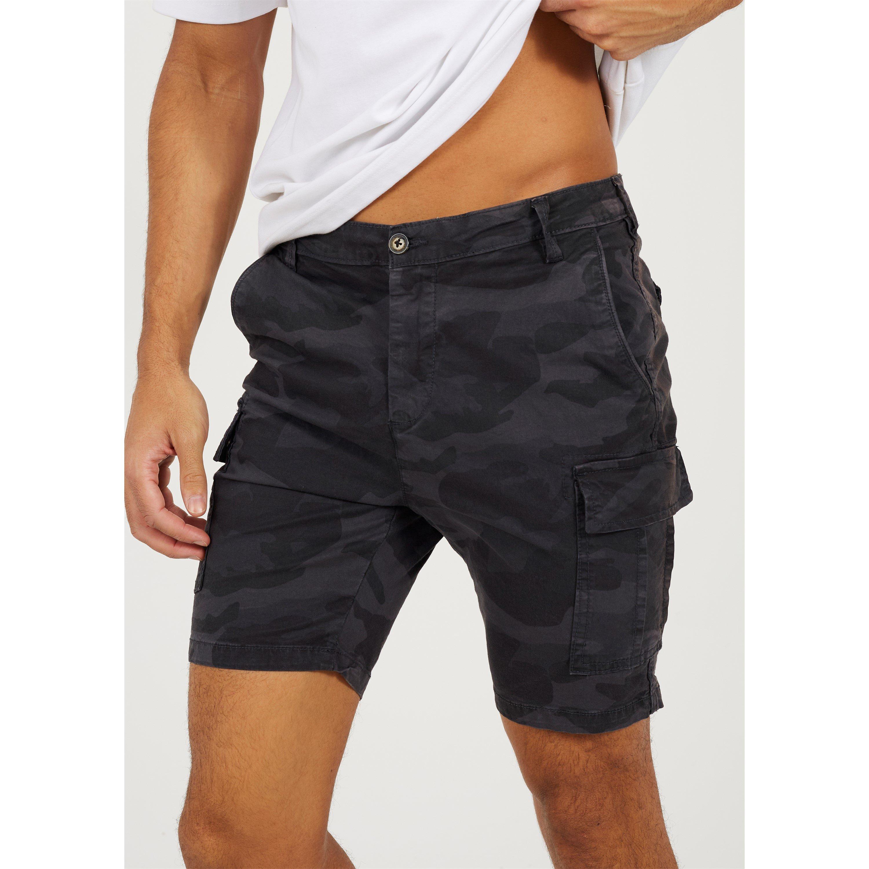 Brave Soul Camo Print Cargo Short