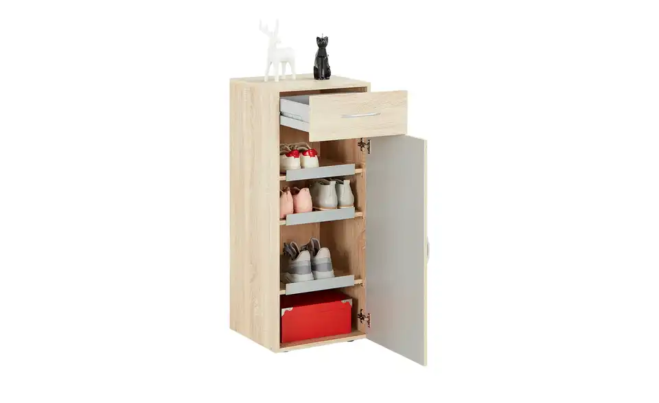 Schuhschrank Multischrank-System 40 cm Eiche sägerau (Nachbildung)