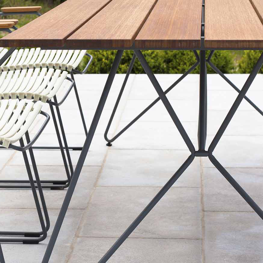Tuintafel Sketch bamboe 220x89 cm