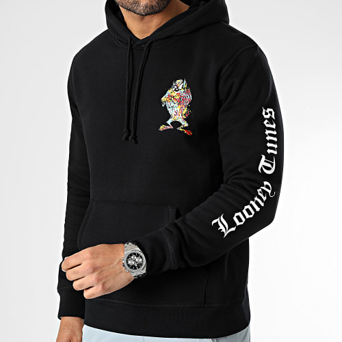 Sweat Capuche Sleeves Taz Graff Noir