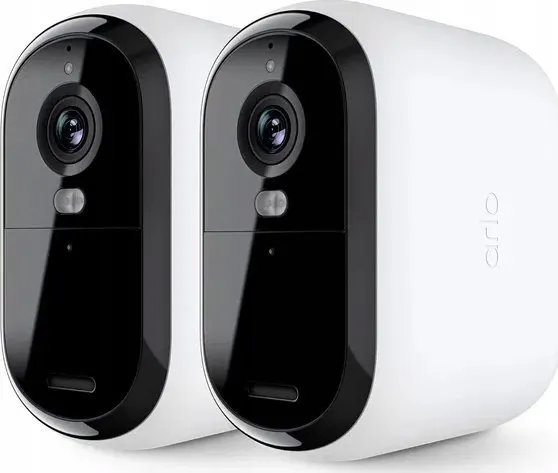 Arlo Essential XL - 2nd Generation - netværksovervågningskamera - indendørs, udendørs - vejrfast - farve (Dag/nat) - 2 MP - 1920 x 1080 - 1080p, 720p - audio - trådløs - WiFi (pakke med 2)