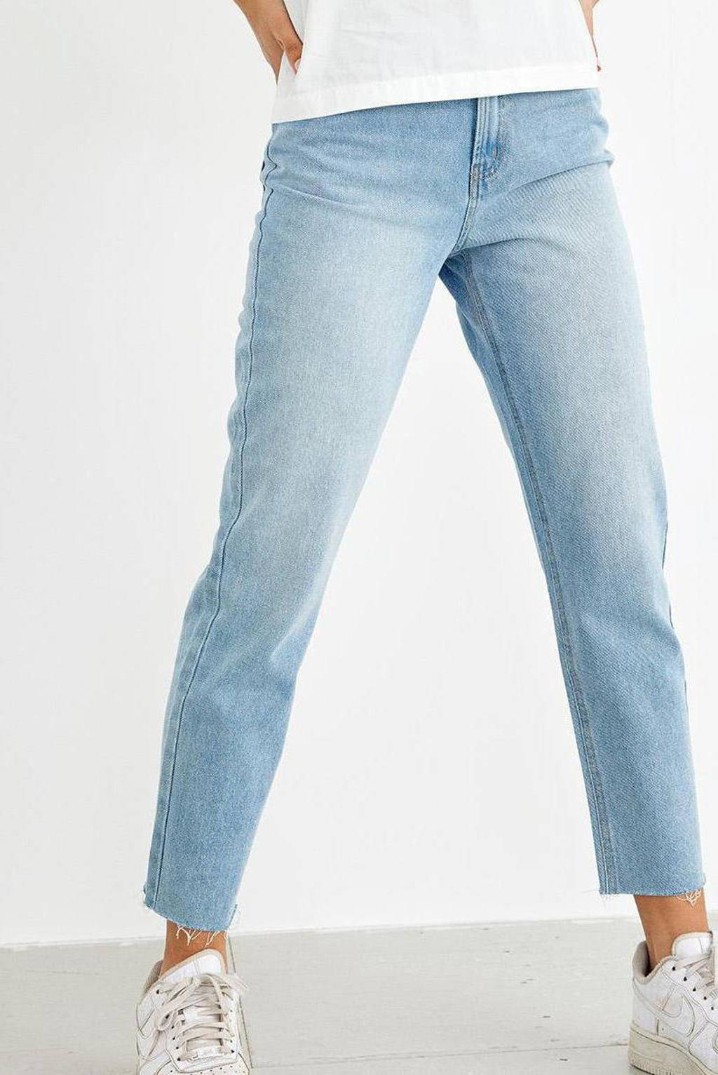 LMTD high waist mom jeans NLFRAVEN light denim