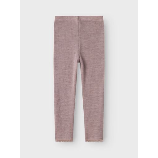Name It Wang Wool Needle Leggings, Purple Dove, 92 cm
