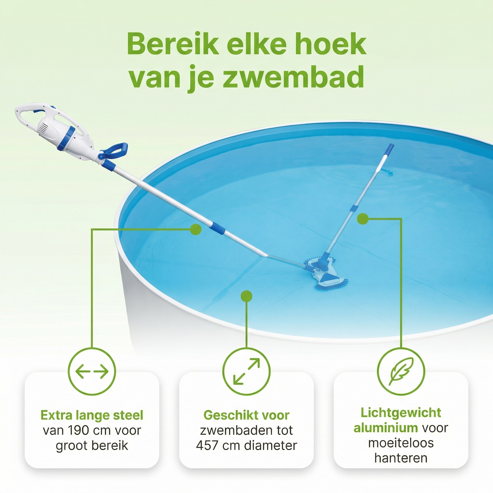 Bestway handmatige bodemstofzuiger