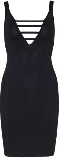 Deep V Mini Jurkje - Zwart