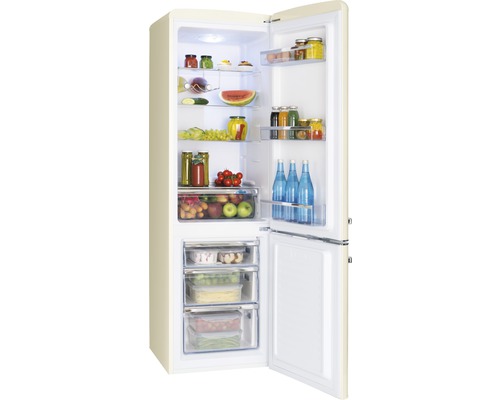 Amica KGCN 387 100 B koel-vriescombinatie, afmetingen (B x H x D): 55 x 181 x 61,5 cm, koelgedeelte: 181 l, vriesgedeelte: 63 l