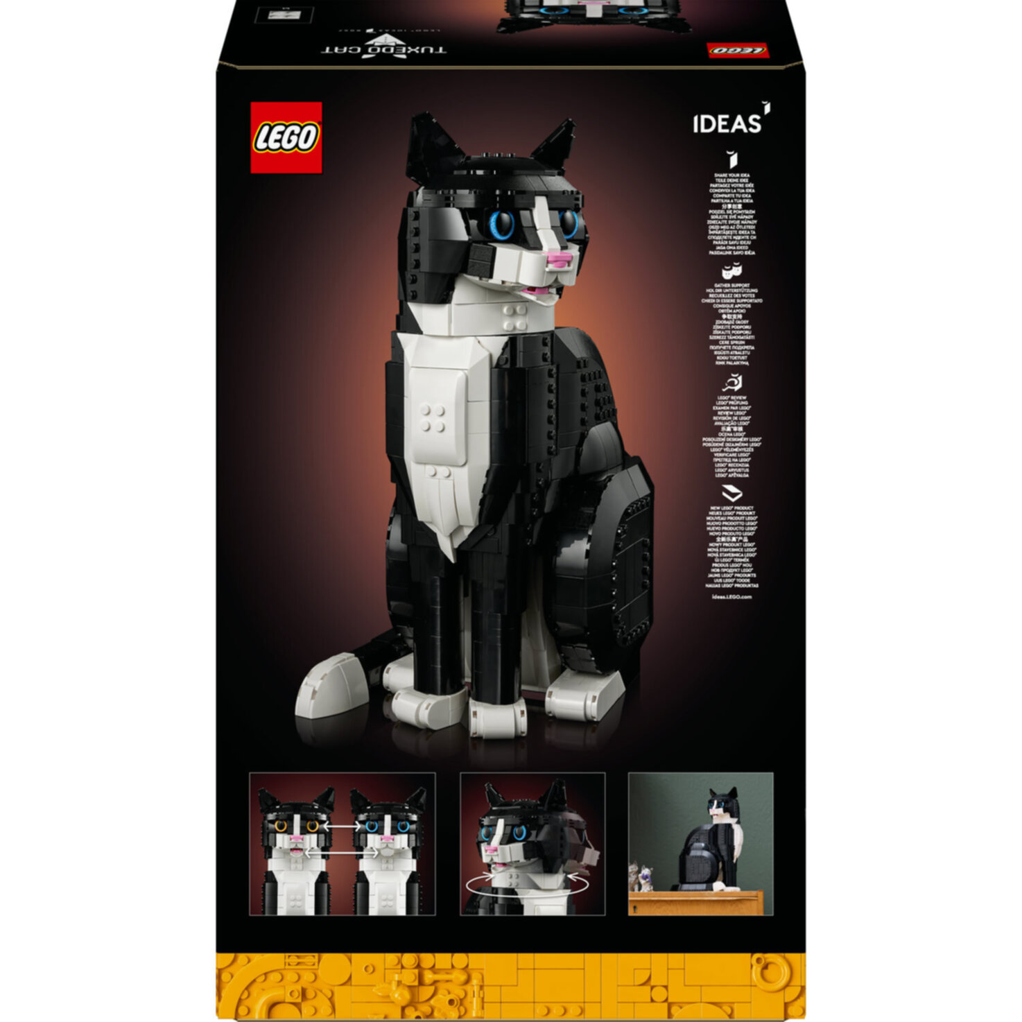 LEGO® Ideas Tuxedo Cat 21349