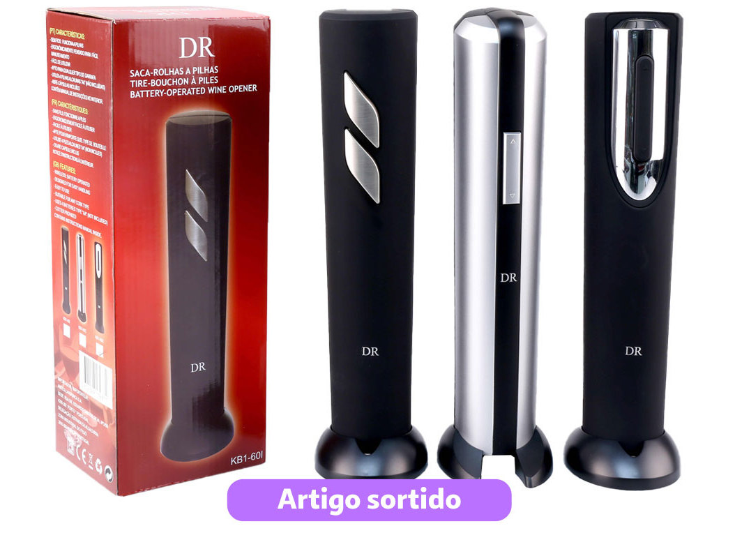 SACA ROLHAS A PILHAS CORES SORTIDAS
