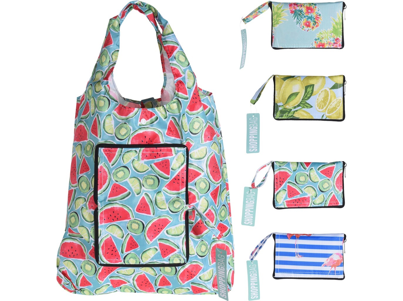 SACO COMPRAS DOBRÁVEL 37X50CM MODELOS SORTIDOS