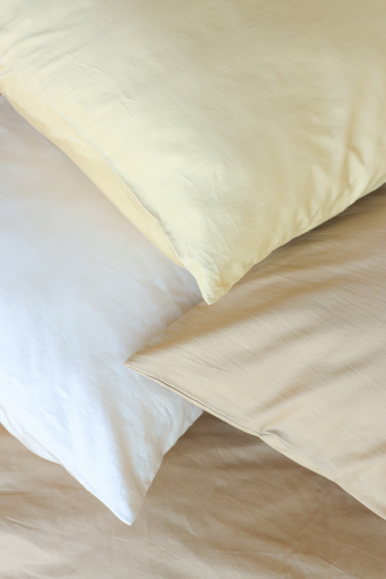 Kussensloop Cotton Satin moss green 60x70 cm - set van 2