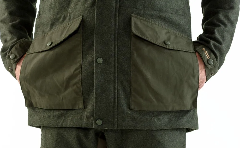 Fjällräven Men's Värmland Wool Jacket Dark Olive/Dark Olive