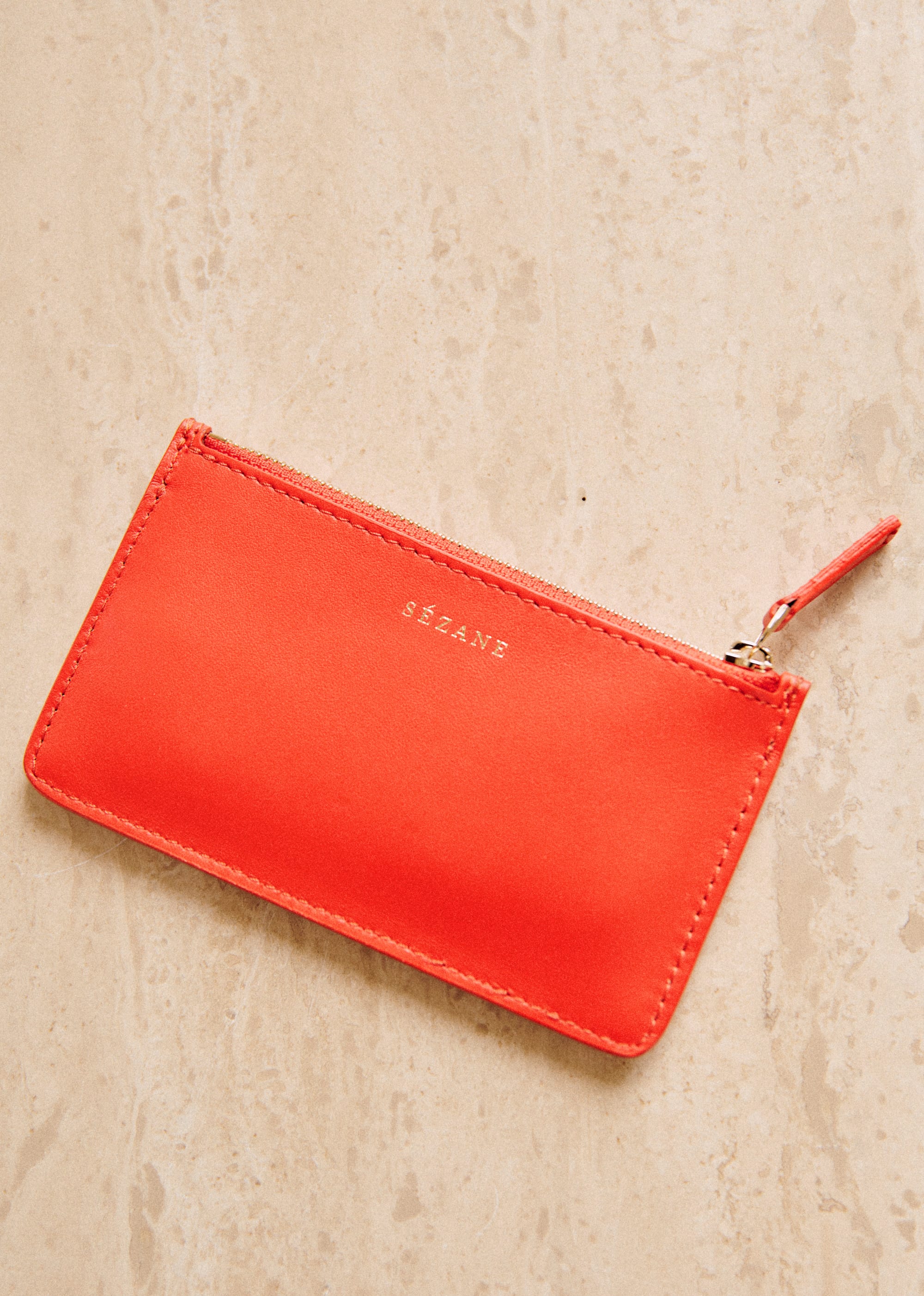 Porte-cartes Grand Alfred - Orange lisse - SACS/NEW SACS Petite Maroquinerie 5906433