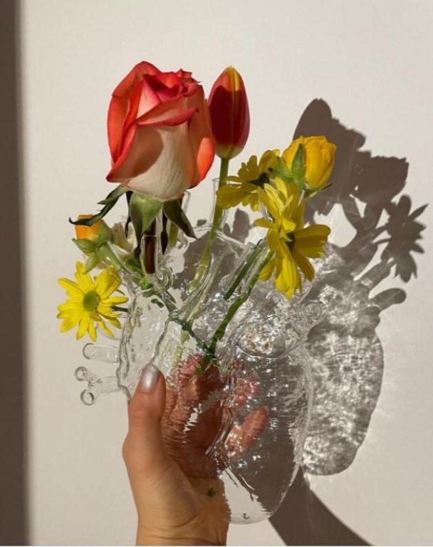 Seletti Love in Bloom hart vaas Kintsugi