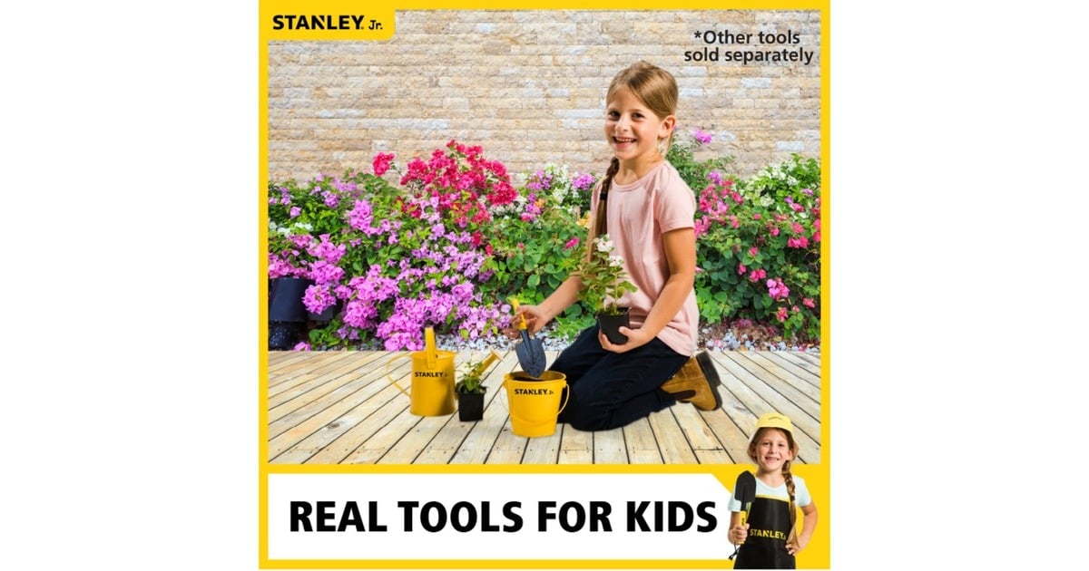 Stanley JuniorHand Tuingereedschap 3-delig SGH012-03-SY  (Garden Toolset 3 pc, emmertje, schepje, schort, 3 jaar +)