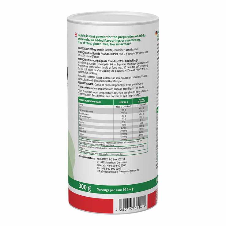 Protein Powder instant Megamax, 300 g