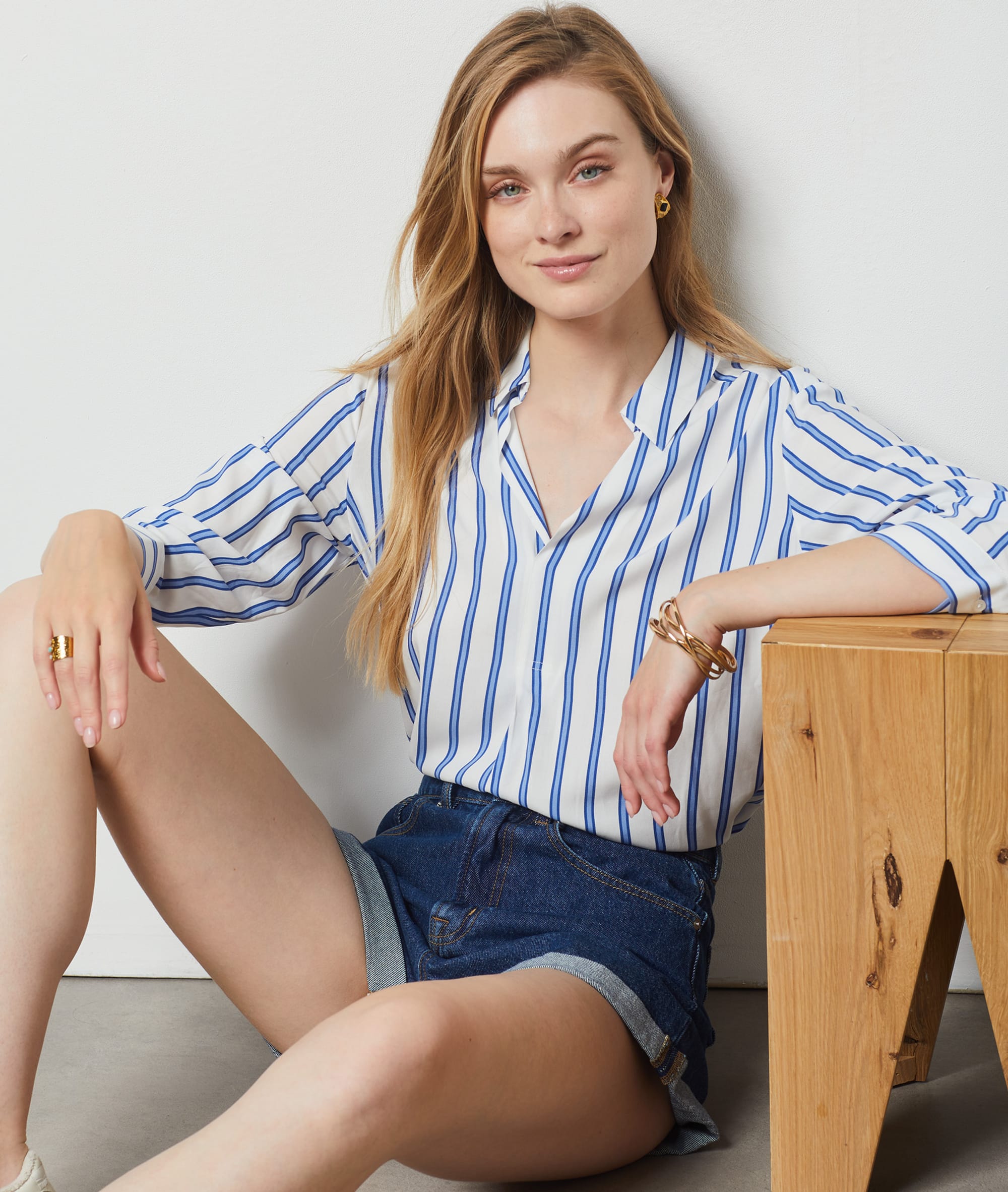Blouse à rayures