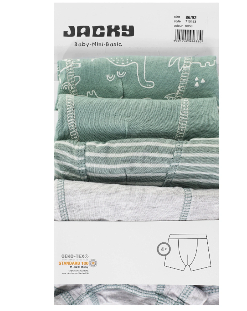 Boxershorts DINOPARTY 4er-Pack in grün