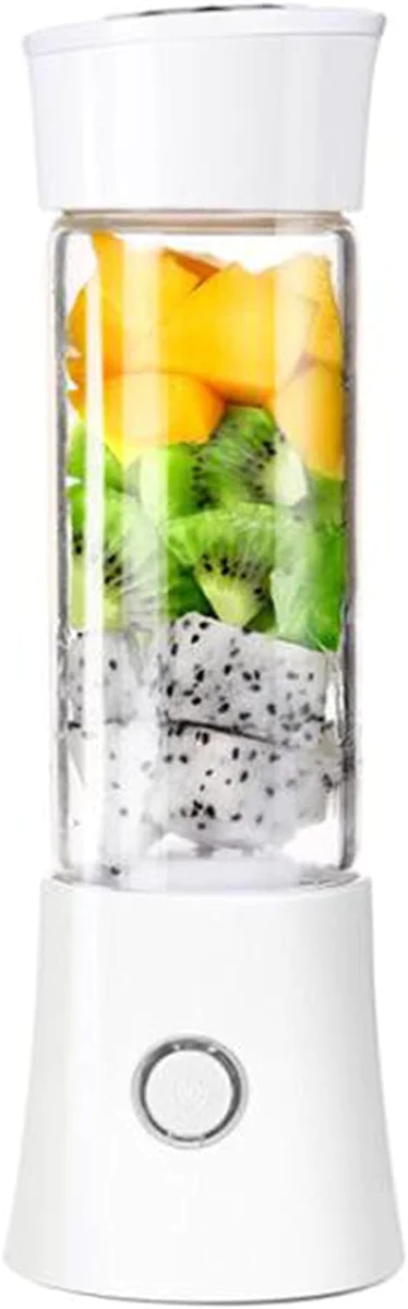 Blender électrique Smoothie 0,48L 100W avec mini USB rechargeable blan