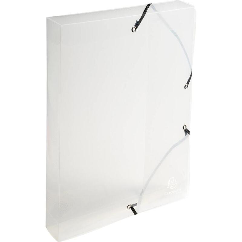Boite de classement Exabox Dos 40mm Polypropylène Crystal Colours - A4 - Couleurs assorties