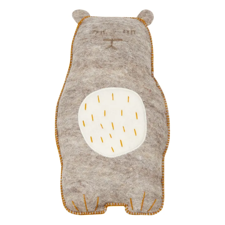 Muskhane Coussin Pasu Grizzly en feutre | Gris clair