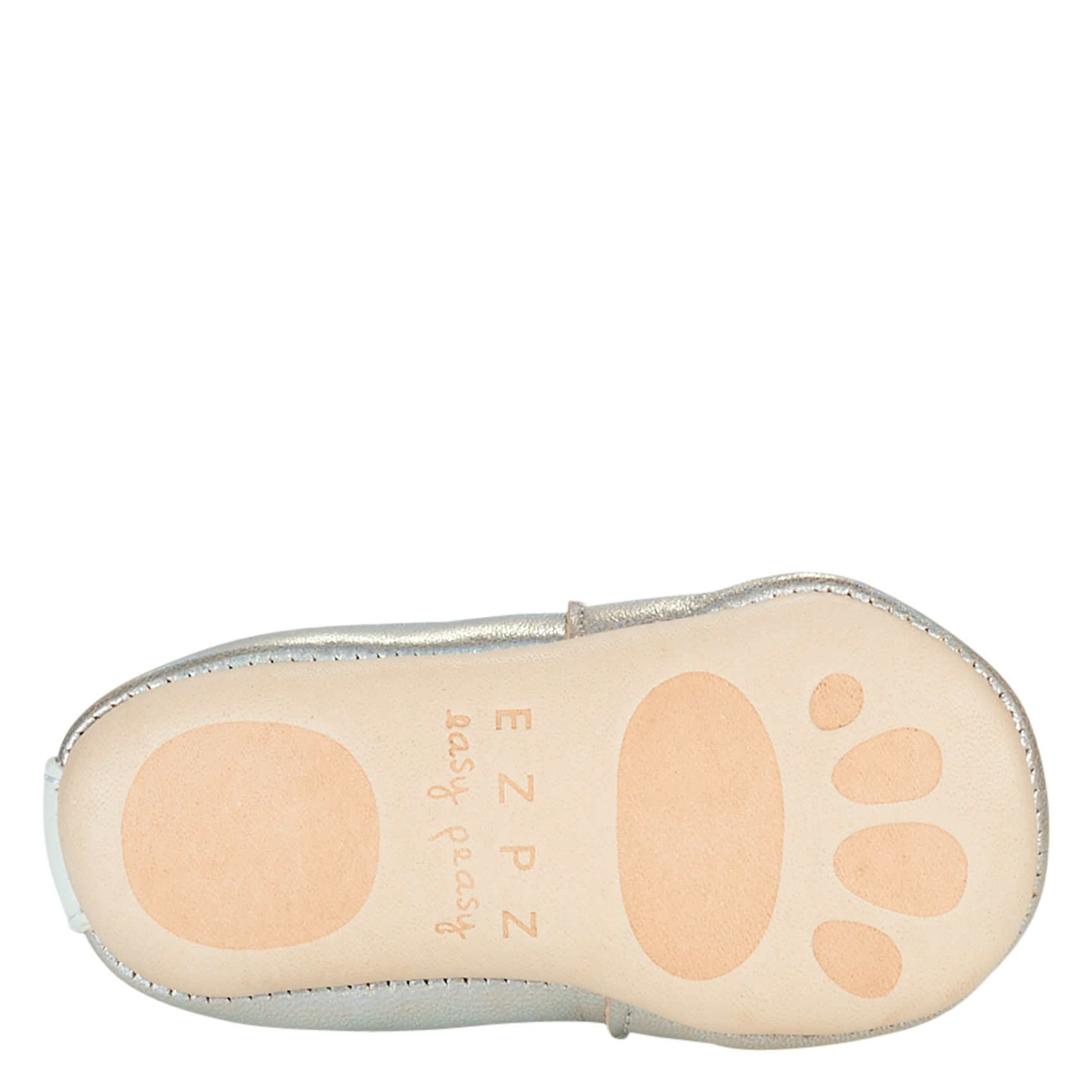 MY BLUMOO POMME - Chaussons en cuir | Argent