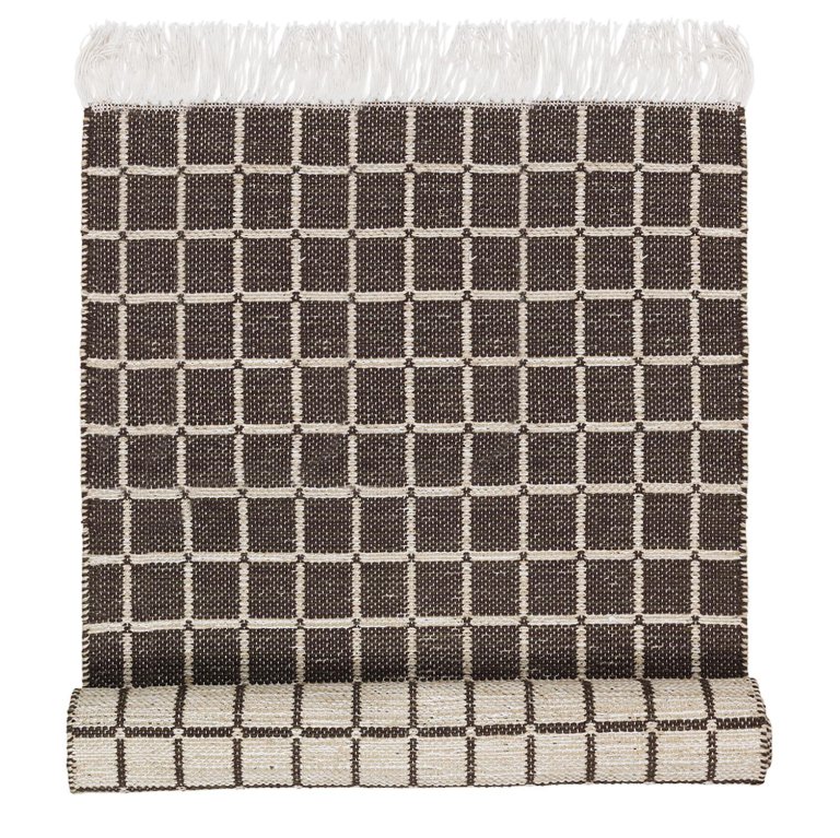 Broste Copenhagen Henny vloerkleed 140x200 aubergine cotton