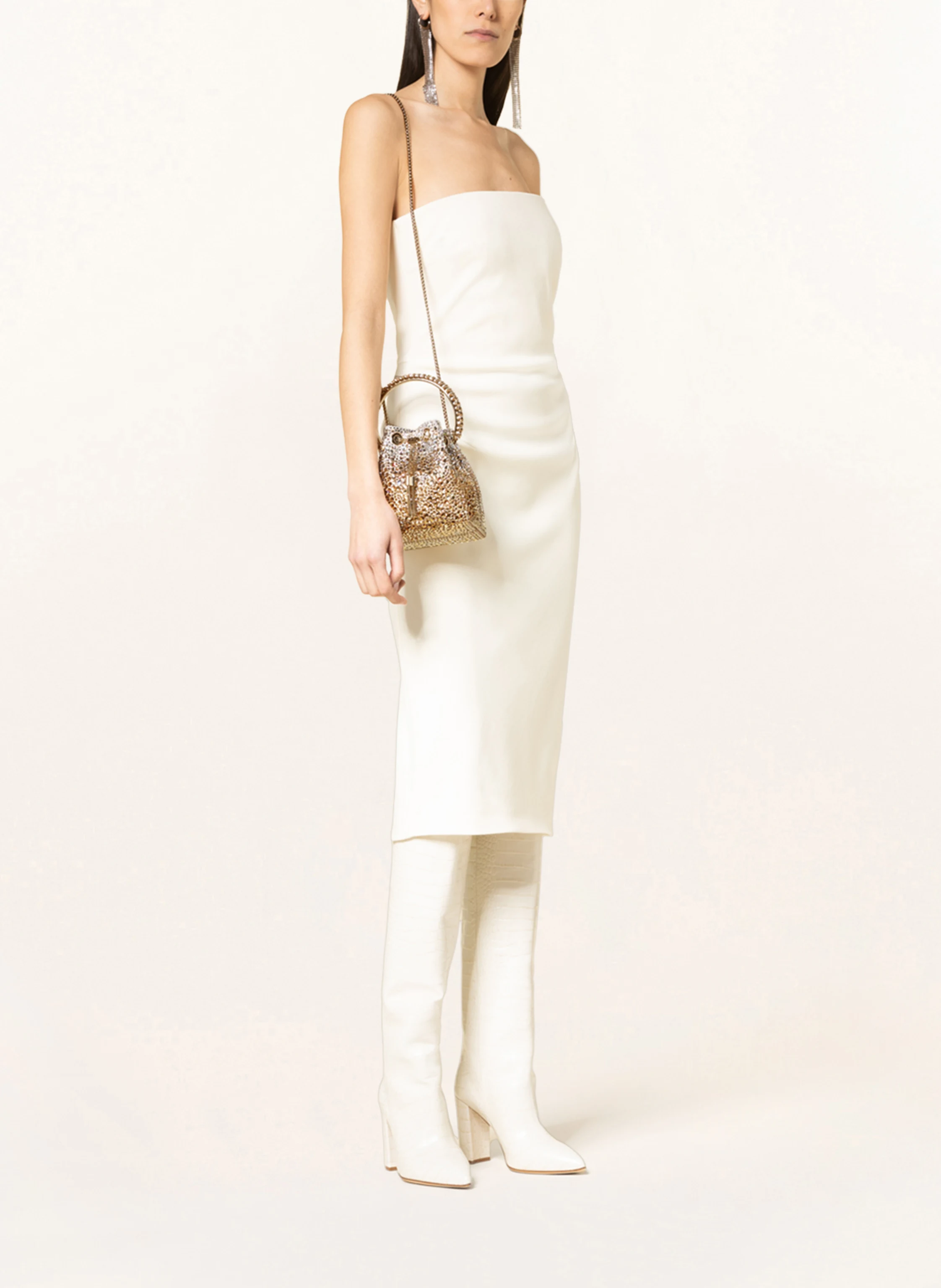 JIMMY CHOO Handtasche BON BON BUCKET mit Schmucksteinen