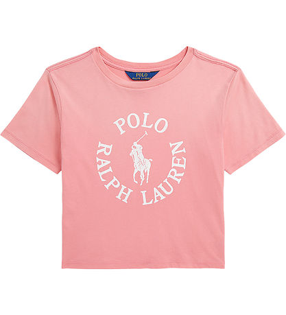 Polo Ralph Lauren T-Shirt - Pink m. Weiß